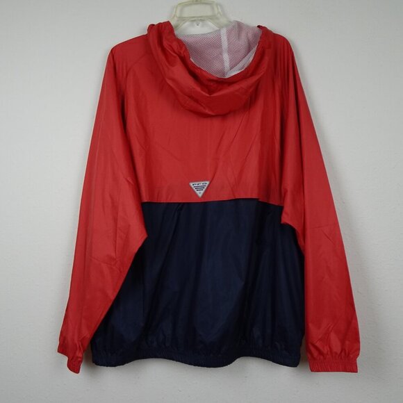 Columbia PFG 1/4 Zip Jacket Men's Size XL Terminal Spray Anorak Hooded Fishing - Picture 5 of 8